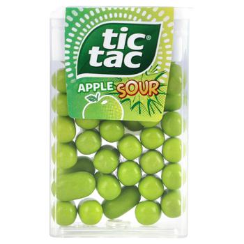 Tic Tac Sour Apple Flavored Dragee 18g