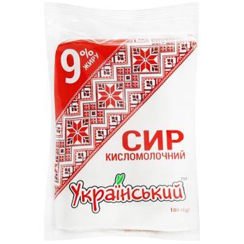 Ukrainian Sour Milk Cheese 9% 180g - buy, prices for ULTRAMARKET - photo 3