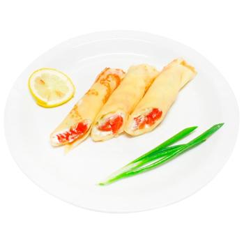 Блинчики закусочные с семгой - купить, цены на Таврия В - фото 1
