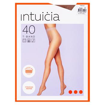 Intuitsiya T-Band Women's Tights 40 den 2 natural - buy, prices for - photo 1