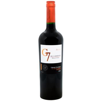 G7 Reserva Cabernet Sauvignon Red Dry Wine 14.5% 0.75l