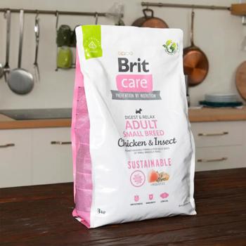 Brit Care Sustainable Dry Food with Chicken and Insects for Adult Dogs of Small Breeds 3kg - buy, prices for MasterZoo - photo 3