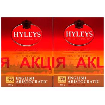 Чай Хейліс Англійський Аристократичний 2х100г чорний к/у - купить, цены на Восторг - фото 2
