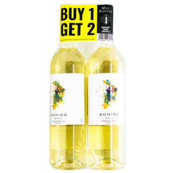 Вино Bonina Vinho Verde Branco белое полусухое 9,5% 2х0,75л - купить, цены на ULTRAMARKET - фото 1