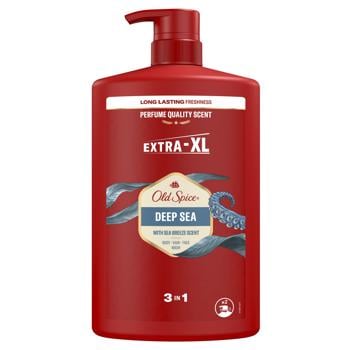 Гель для душу та шампунь Old Spice Deep Sea Extra-XL 1л - купити, ціни на ULTRAMARKET - фото 1