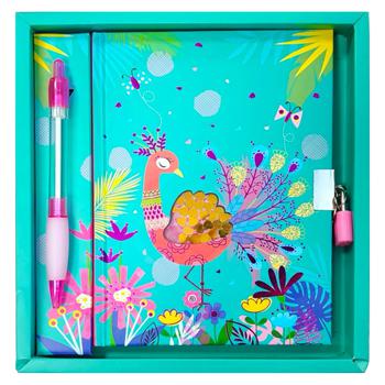 Malevaro Peacock Notebook with Lock and Pen 19*20cm - buy, prices for Tavria V - photo 1