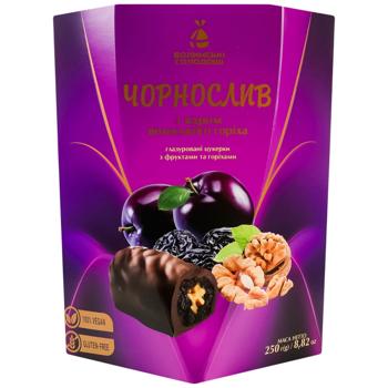 Цукерки Волинські Солодощі Чорнослив з ядром волоського горіха 250г - купити, ціни на Епіцентр FOOD - фото 2