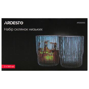 Ardesto Graphite Low Glass Set  2pcs 300ml - buy, prices for MegaMarket - photo 3