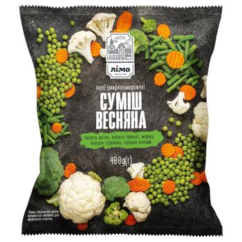 Овощная смесь Лимо Весенняя из 5-ти компонентов быстрозамороженная 400г - купить, цены на Auchan - фото 1
