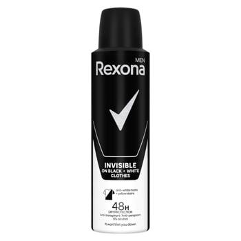 Rexona Men Invisible on Black and White Spray Antiperspirant 150ml - buy, prices for MegaMarket - photo 1