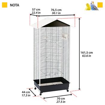 Ferplast Nota Bird Cage 76.5x57x161.5cm - buy, prices for MasterZoo - photo 2