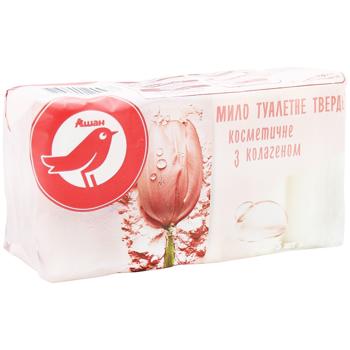 Auchan Solid Soap with Collagen 70g x 5pcs - buy, prices for Auchan - photo 3
