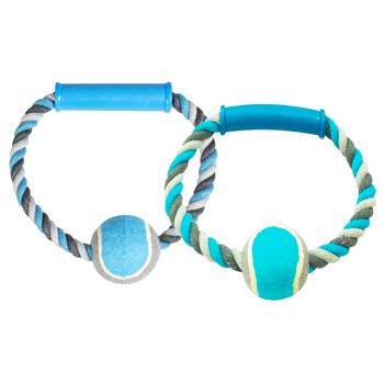 Duvo+ Rope Ring with Ball Toy for Dogs 18cm in Assortment - buy, prices for MasterZoo - photo 1