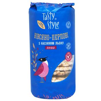 Tasty Style Oat and Barley Crackers with Flaxseeds 100g - buy, prices for COSMOS - photo 1