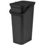 Tarrington House Trash Bin with Black Lid 40l