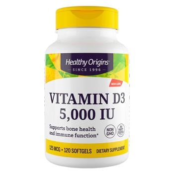 Healthy Origins Vitamin D3 5000 IU 120 softgels - buy, prices for Biotus - photo 1