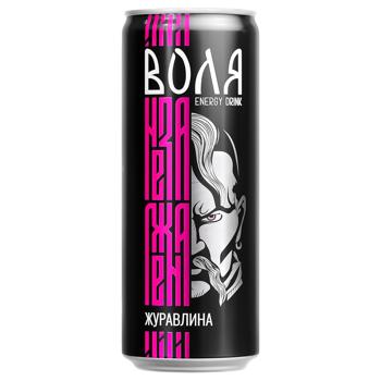 Morshynska Volia Cranberry Medium Carbonated Energy Drink 0.33l - buy, prices for Ideal - photo 1