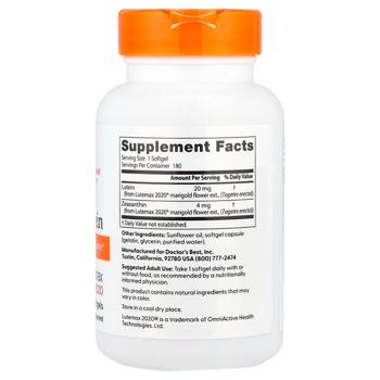 Lutein Doctor's best 180pcs Usa - buy, prices for Biotus - photo 2