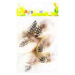 Golden Easter Eggs with Feathers