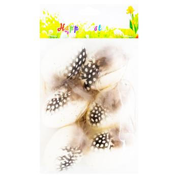 Великодні яйця золоті з пір'ям - купити, ціни на МегаМаркет - фото 1