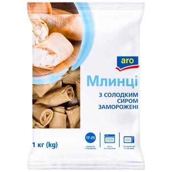 Блинчики Aro со сладким творогом замороженные 1кг