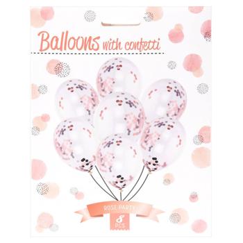 Inflatable Balloons with Confetti 8pcs 491020900