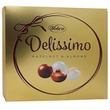 Праліне Vobro 195 г Delissimo горіх та мигдаль (Польща) - купити, ціни на КОСМОС - фото 3