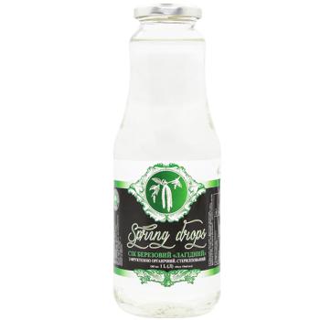 Spring Drops Organic birch juice with fructose 1l - buy, prices for Auchan - photo 1