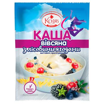 Kozub Oatmeal With Wild Berries 40g - buy, prices for Auchan - photo 1