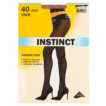 Instinct Viva 40 Den Women's Tights Size 2 Natural