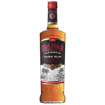 Ром Old Nick Caribbean Dark 37,5% 0,7л - купити, ціни на Торба - фото 1