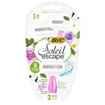 Bic Soleil Escape Rose and Magnolia Women's Disposable Razors 2pcs