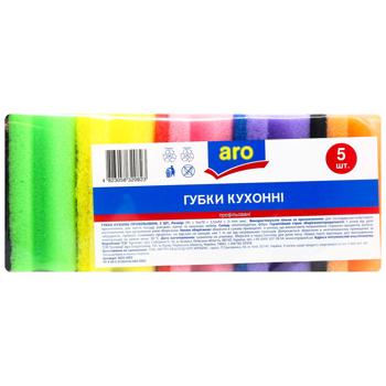 Губки кухонні Aro профільовані 5шт