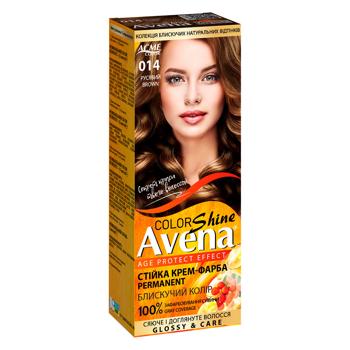 AVENA Shine Color 014 Brown Permanent Cream Hair Dye