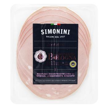 Ковбаса Simonini Mortadella Bologna нарізана 100г - купити, ціни на NOVUS - фото 1