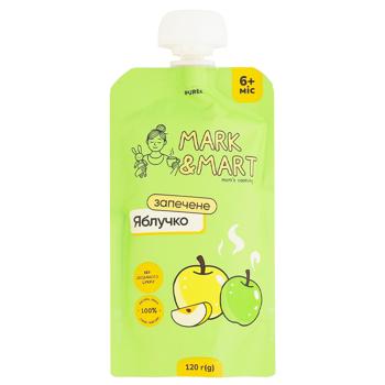 Пюре фруктове Mark&Mart Запечене яблучко 120г - купити, ціни на КОСМОС - фото 1