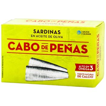 Cabo de Penas Atlantic Sardines in Olive Oil 120g - buy, prices for METRO - photo 1