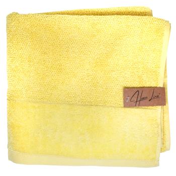 Рушник махр. HomeLine Валенсія 50х90 см Жовтий 176750 - купити, ціни на КОСМОС - фото 1