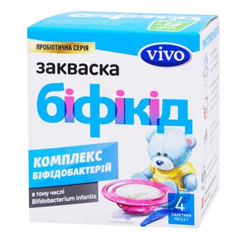 Закваска суха бактеріальна Vivo Бiфiкiд 4х0,5г