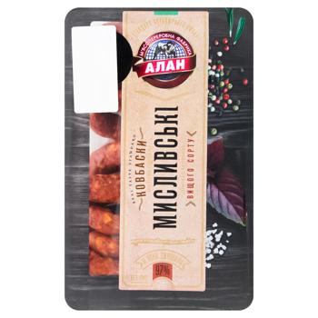 Ковбаски Алан Мисливські з баранячого черева напівкопчені - купити, ціни на ЕКО Маркет - фото 1