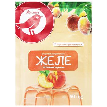 Желе Auchan со вкусом персика 90г