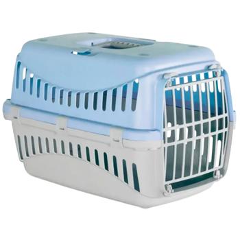 Контейнер-переноска MP Bergamo Gipsy 1 Small для собак и кошек 46x31x32см голубой - купить, цены на MasterZoo - фото 1