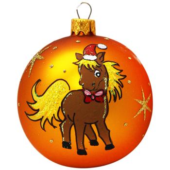 Шар елочный Символ года 8см в ассортименте - купить, цены на - фото 6