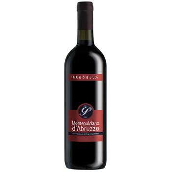 Вино Predella Montepulciano d`Abruzzo червоне сухе 12,5% 0,75л