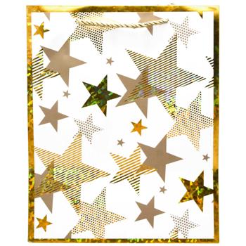 Пакет подарунковий Buromax паперовий М 26х32х10см - купити, ціни на METRO - фото 3