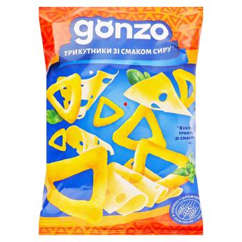 Кукурудзяні кільця Gonzo зі смаком сиру 150г. - купити, ціни на Grono - фото 1