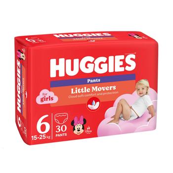 Подгузники-трусики Huggies Pants 6 Jumbo 15-25кг для девочек 30шт - купить, цены на ЕКО Маркет - фото 2