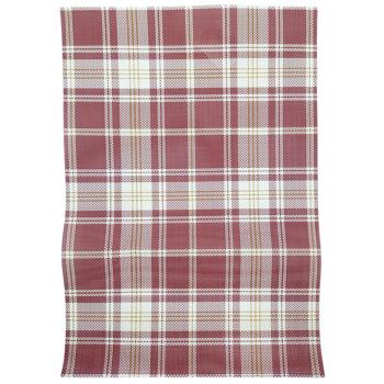 Салфетка Праздник для сервировки клетка красная 30*45см 35221-18 И482 - купить, цены на Таврия В - фото 1