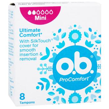 Тампони O.B.® Pro Comfort міні 8шт - купити, ціни на КОСМОС - фото 2