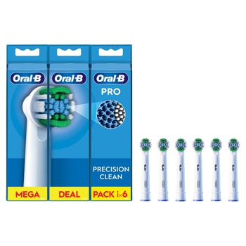 Насадки Oral-B Pro Precision Clean для електричної зубної щітки 6шт - купити, ціни на Auchan - фото 3